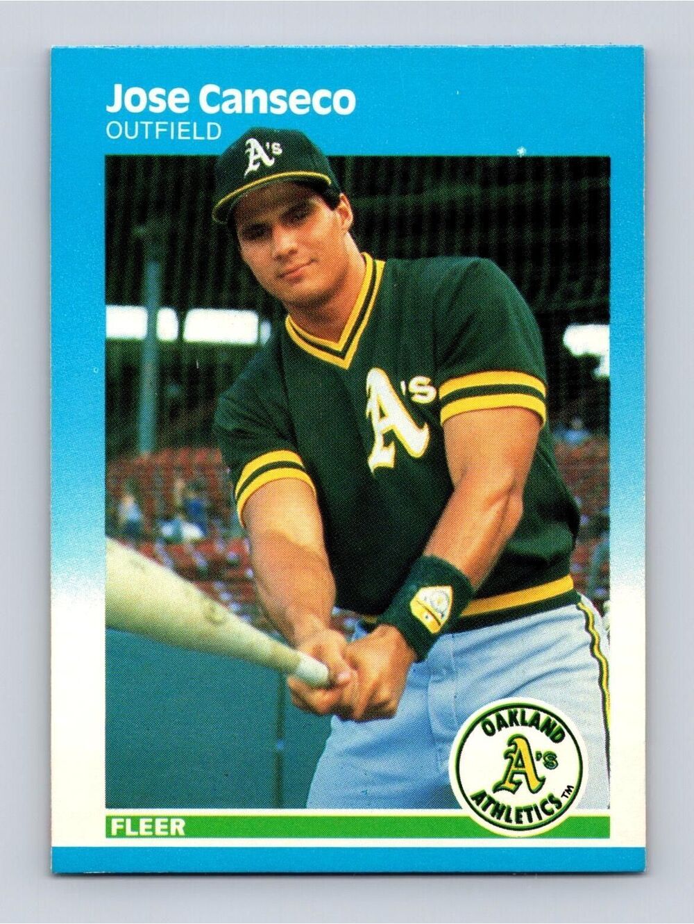 1987 Fleer #389 Jose Canseco Baseball Card